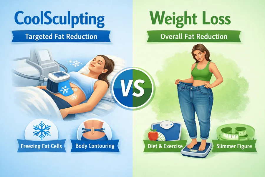 CoolSculpting vs. Weight Loss: What's the Difference?