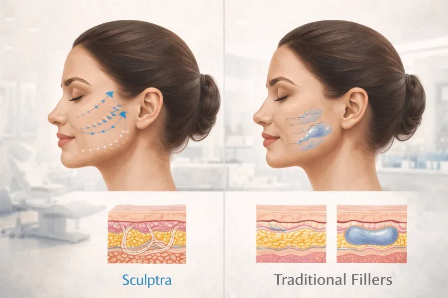 Sculptra vs. Traditional Fillers: Key Differences