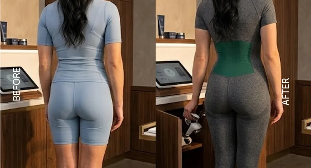 Sculptra Butt Lift before and after result, patient 3