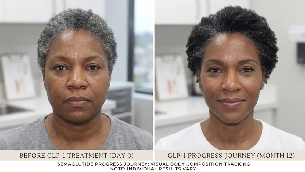 Semaglutide progress journey result, patient 2